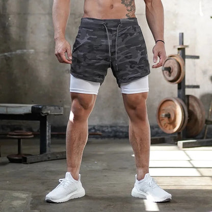 Men's Camo Running Short w/ Pocket Liner