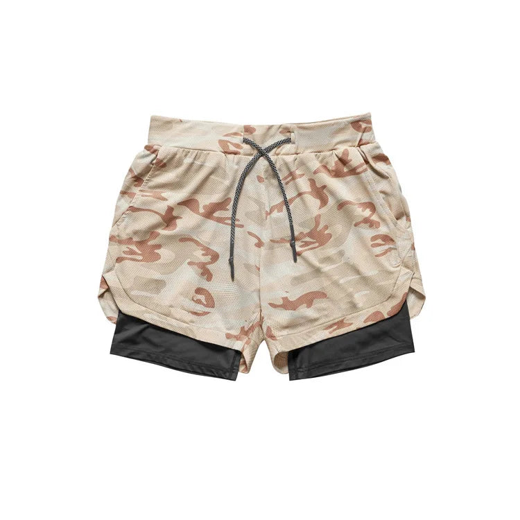 Men's Camo Running Short w/ Pocket Liner