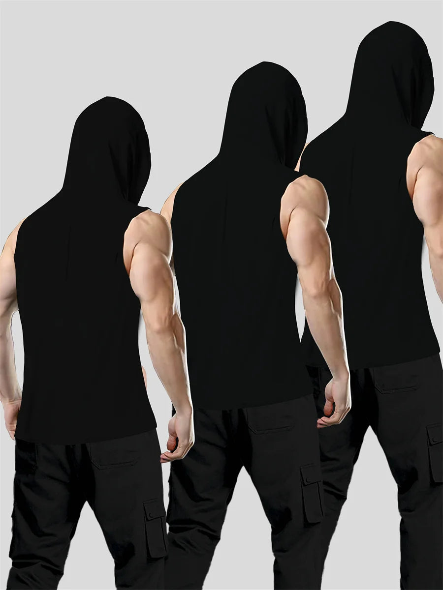 Men's Sleeveless Workout Hoodie