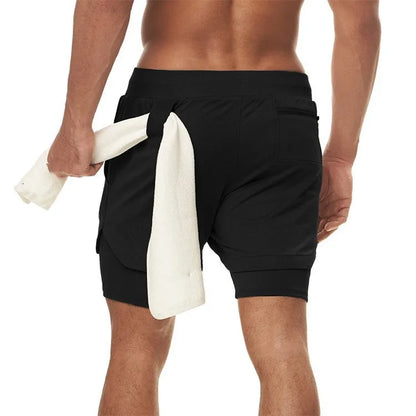 Men's Camo Running Short w/ Pocket Liner