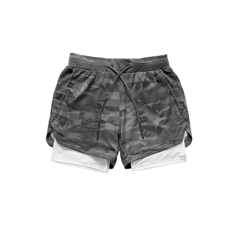 Men's Camo Running Short w/ Pocket Liner